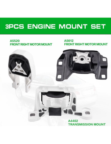 Soporte de Motor y Transmisión LOONGRIE para Focus 2.0L 2012-2018