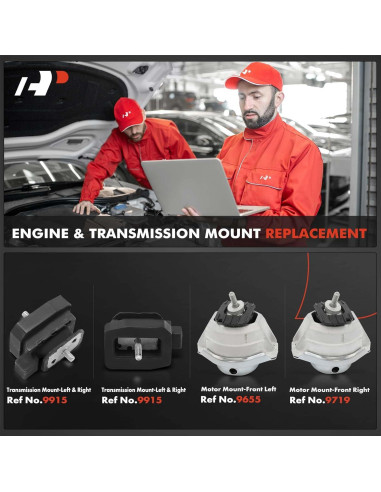 Kit de Montaje de Motor A-Premium para BMW 525i 2004-2010