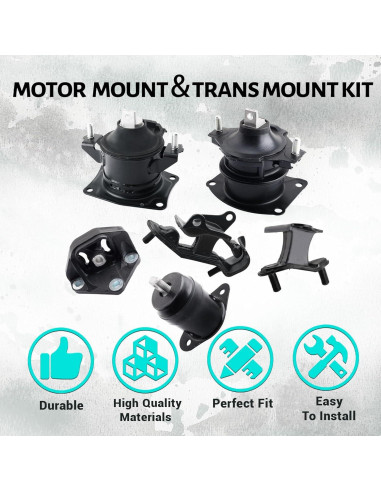 Kit de Montaje Motor y Transmisión Gdydi 6 Piezas Honda Accord 3.0L
