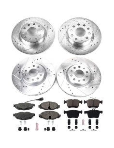 Kit de Frenos Power Stop K7502 Z23 Delantero y Trasero para Audi y VW 2