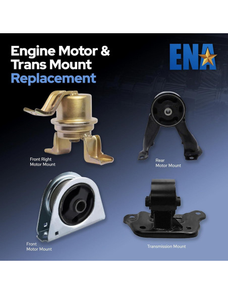 Juego de Soportes de Motor ENA para Mitsubishi Lancer 2002-2007