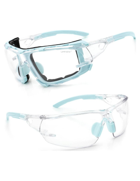 Gafas de Seguridad UKNOW - Antivaho y Espuma Removible