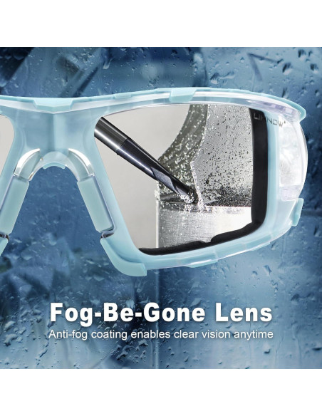 Gafas de Seguridad UKNOW - Antivaho y Espuma Removible