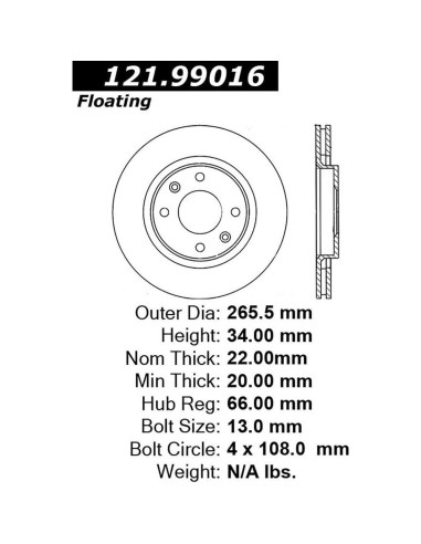 Pastillas y Discos de Freno Delanteros A-Partrix Peugeot 301 2013-2017