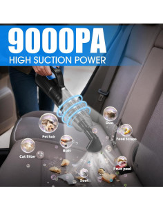 Kit de Limpieza de Autos Vioview 25pcs con Aspiradora 2.3kg 2