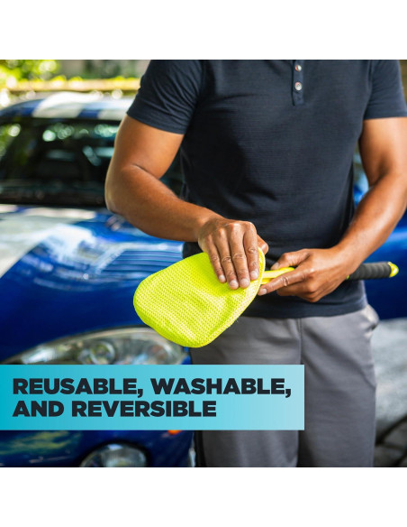 Kit de Limpieza de Parabrisas Invisible Glass 95160 con Mango Extensible y Microfibras