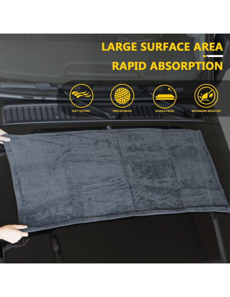Paquete de 2 Toallas de Secado para Autos IFWIND 121.92x60.96cm
