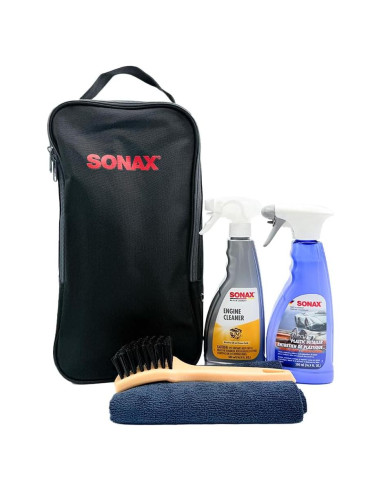 Kit de Limpieza de Compartimento del Motor SONAX - 4 Piezas