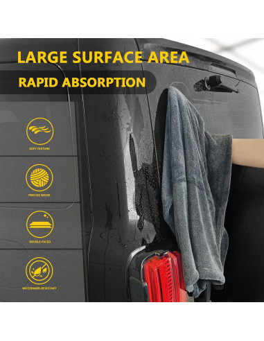 Paquete de 2 Toallas de Secado para Autos IFWIND 121.92x60.96cm