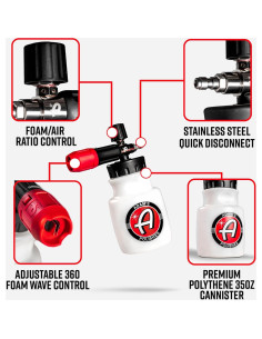 Cañón de Espuma Premium Adam's Polishes 0.95L para Lavado 2
