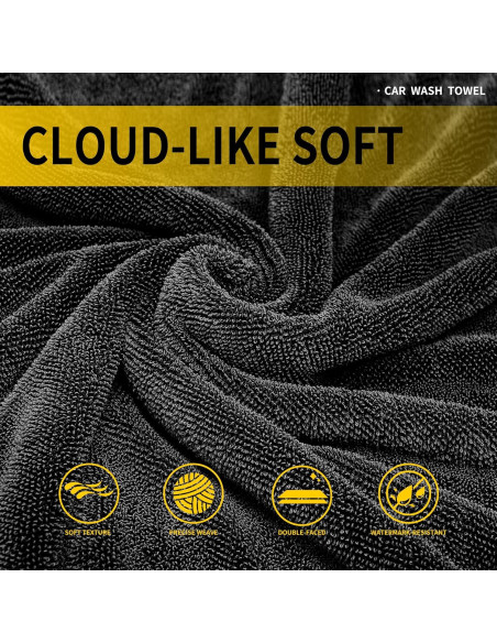 Paquete de 2 Toallas de Secado para Autos IFWIND 121.92x60.96cm