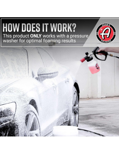 Cañón de Espuma Premium Adam's Polishes 0.95L para Lavado