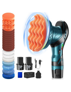 Kit Pulidor Inalámbrico Qidong PGJ-X12 6" 50W 6 Velocidades