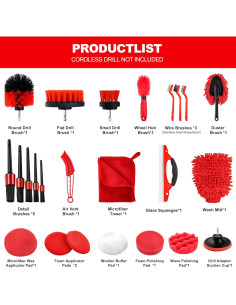 Kit de Limpieza de Automóviles 25 Piezas MIANYINGR 2