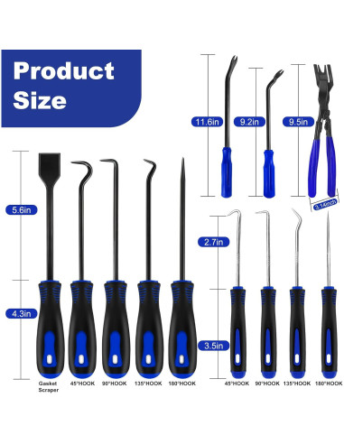 Juego de herramientas de extracción de 17 piezas Eaukar