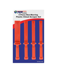 Juego de 4 Raspadores de Plástico TCP Global - 19 a 38 mm