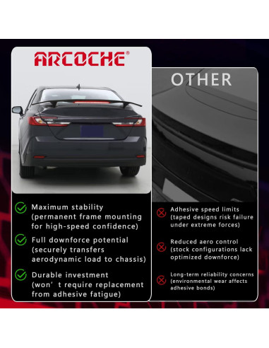 Alerón Trasero Universal Arcoche Estilo Deportivo 133cm