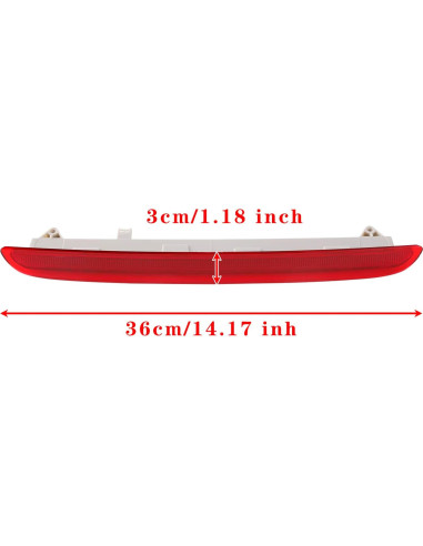 Luz de Freno Tercera Trasera Areyourshop Roja AUDI A3 2004-2013