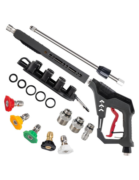 Pistola de Lavado a Presión AURORA CAR 5000 PSI 41"