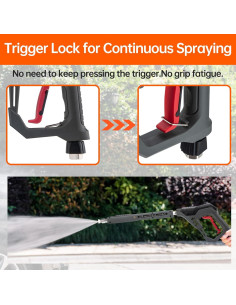 Pistola de Lavado a Presión AURORA CAR 5000 PSI 41" 2