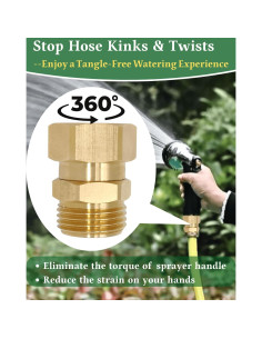 Adaptador Giratorio para Manguera SARANICE 3/4" GHT Latón 2