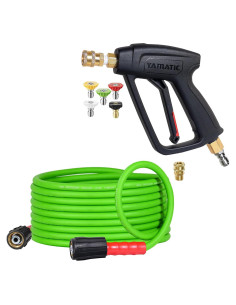 Pistola de Lavado a Presión Corta YAMATIC con Manguera 7.62m