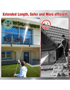 Varilla de Extensión 120" TasuoX para Lavadora a Presión 4000 PSI 2