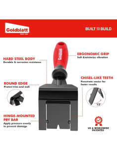 Extractor de Molduras Goldblatt 7.62 cm, Acero 65Mn, Rojo 2