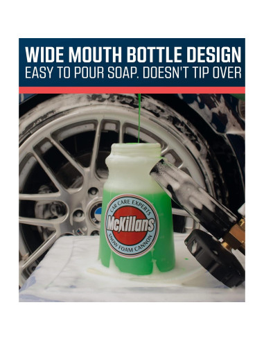 Cannon de Espuma McKillans Boca Ancha 1L Ajustable para Lavado