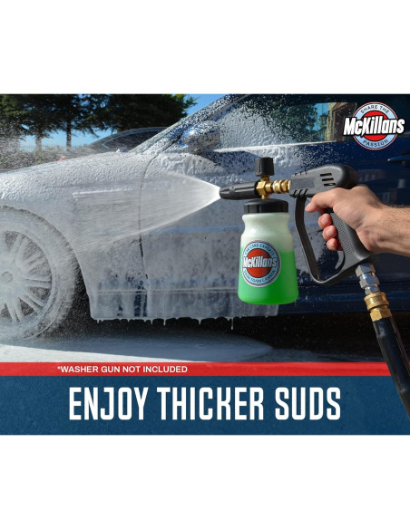 Cannon de Espuma McKillans Boca Ancha 1L Ajustable para Lavado