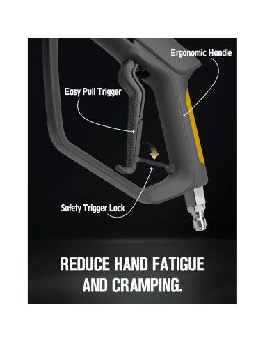 Pistola de Lavado a Presión Lidodola 5000 PSI con 5 Boquillas