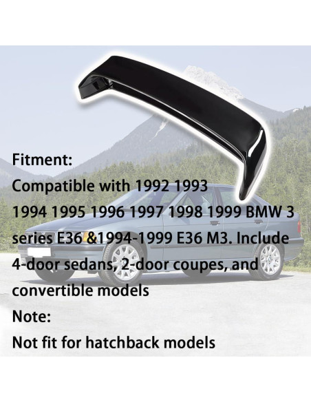 Alerón Trasero Mactoom para BMW Serie 3 E36 1992-1999