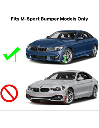 Spoiler Frontal SCITOO Negro Mate para BMW F32 F33 F36 2014-2020