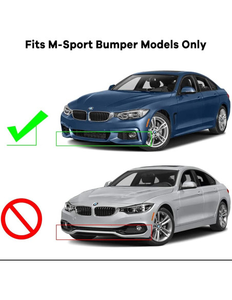 Spoiler Frontal SCITOO Negro Mate para BMW F32 F33 F36 2014-2020