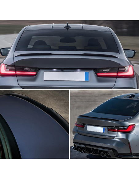 Spoiler Trasero YESENTECH para BMW G20 G80 M3 2019-2025 Negro