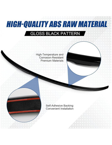 Spoiler Trasero YESENTECH para BMW G20 G80 M3 2019-2025 Negro