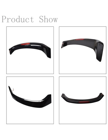 Alerón de Maletero Negro con Luz LED para Honda Civic 2013-2015