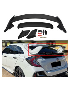 Alerón Trasero ZXMOTO para Honda Civic 2016-2020 Negro Mate