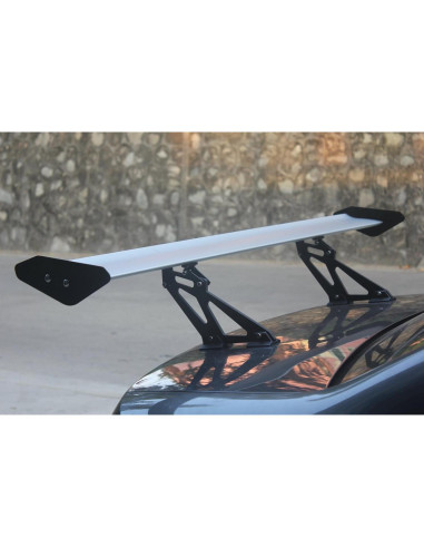 Alerón Trasero Universal Areyourshop 135CM Aluminio Plata