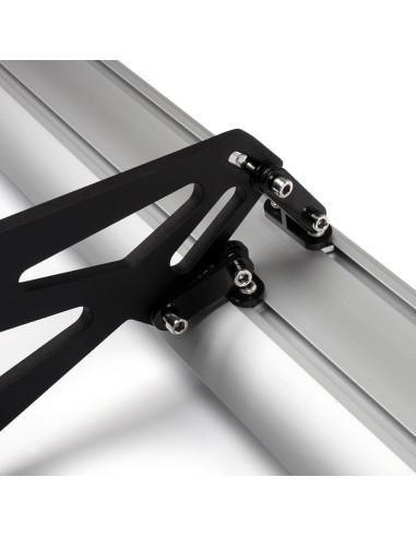 Alerón Trasero Universal Areyourshop 135CM Aluminio Plata