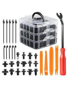 Kit de Sujetadores de Clips de Retención DNA MOTORING 620pcs