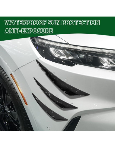 Kit de 6 Canards para Spoiler de Coche HABNVUON Negro