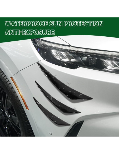 Kit de 6 Canards para Spoiler de Coche HABNVUON Negro