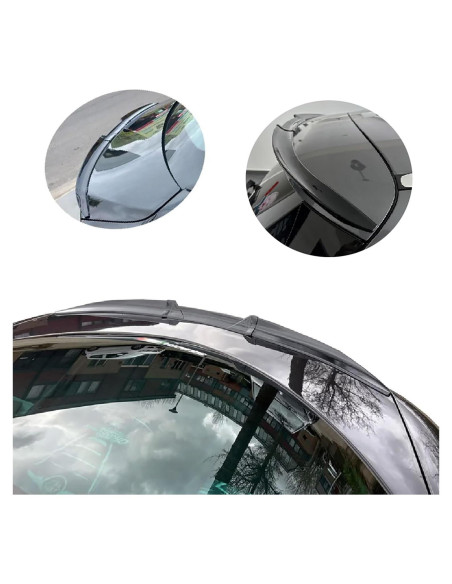 Alerón Trasero para Sedan CHYPAAK 60x20 cm Negro Brillante