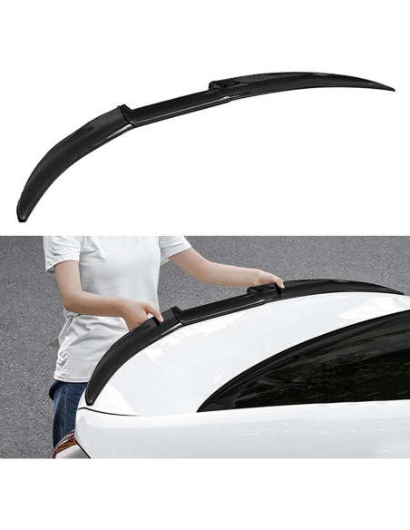 Alerón Trasero para Sedan CHYPAAK 60x20 cm Negro Brillante