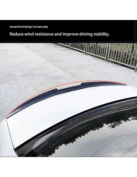 Alerón Trasero para Sedan CHYPAAK 60x20 cm Negro Brillante