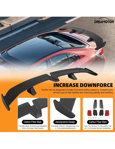 Spoiler Trasero Universal DREAMOTOR 137 cm Aerodinámico