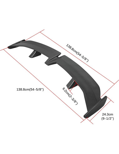 Spoiler Trasero Universal DREAMOTOR 137 cm Aerodinámico