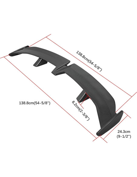 Spoiler Trasero Universal DREAMOTOR 137 cm Aerodinámico