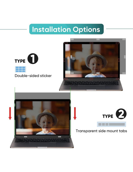 Protector de Pantalla de Privacidad 17.3" YongMai Anti-Reflejo Protector de Pantalla de Privacidad 17.3" YongMai Anti-Reflejo